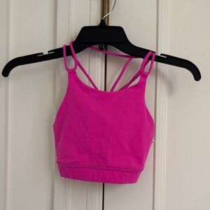 Lululemon hot pink sports bra size 4